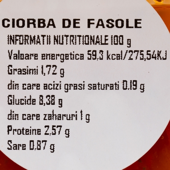 Ciorbă de fasole 400g