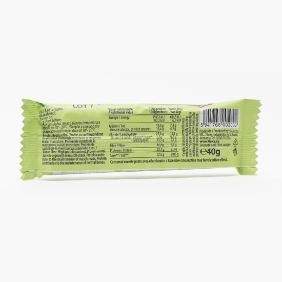 Baton proteic vegan cu cafea și ciocolată neagră 40g