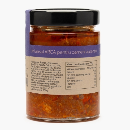 Zacuscă trio sturion, păstrăv și crap 300g