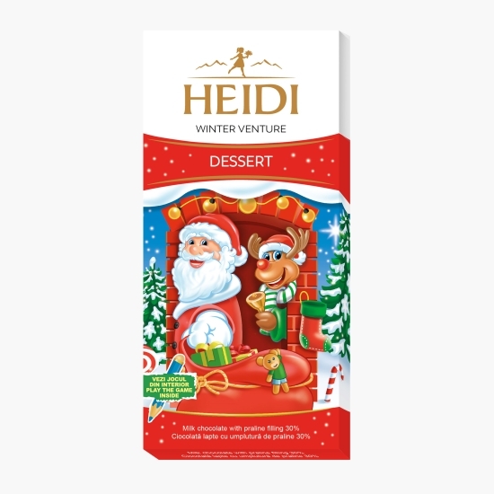 Ciocolată lapte cu umplutură de praline Santa&Rudolph 90g