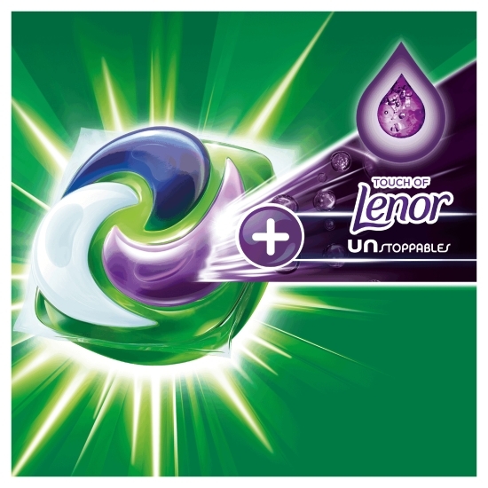 Detergent de rufe capsule Ariel Pods+ Touch of Lenor Unstoppables, 22 spălări