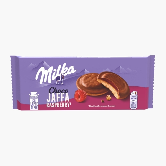 Biscuiți cu jeleu cu aromă zmeură Choco Jaffa 147g