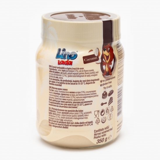 Cremă tartinabilă cu lapte și nucă de cocos 350g