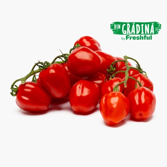 Roșii cherry strawberry shaped, ciorchine, din Bihor 250g