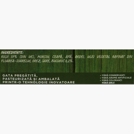 Supă cremă de roșii cu busuioc 350g