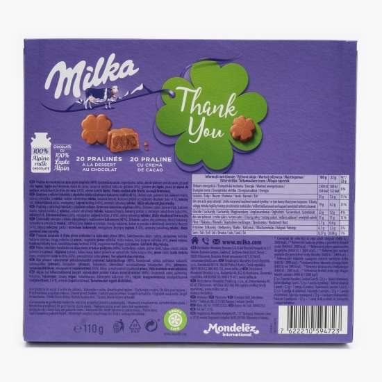 Praline cu cremă de cacao Thank You 110g