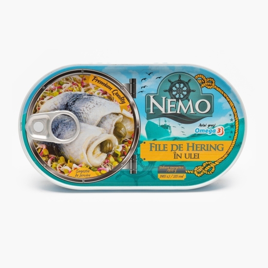 File de hering în ulei 170g