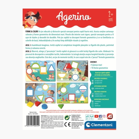 Agerino-Forme și culori joc educativ 2+ ani