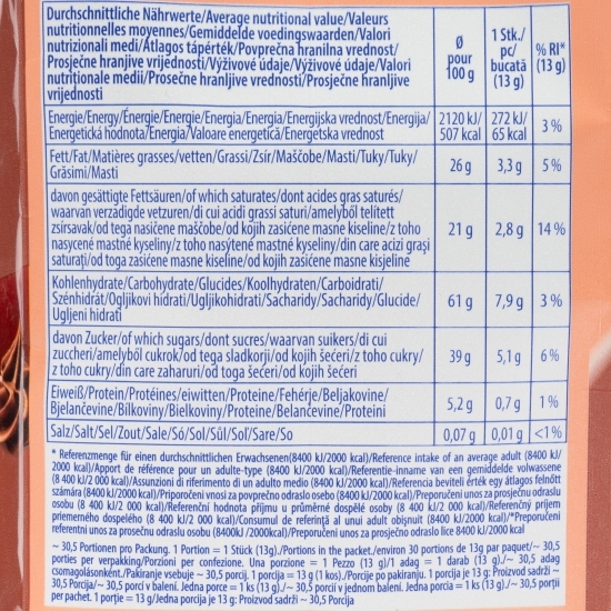 Napolitane cu cremă intensă de ciocolată 400g