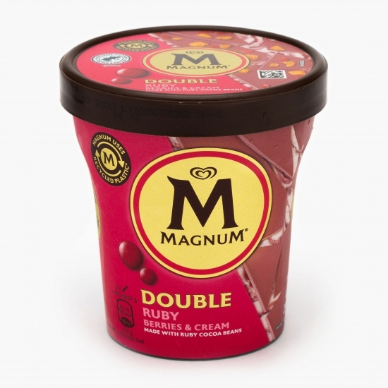Înghețată double ruby berries & cream 297.5g