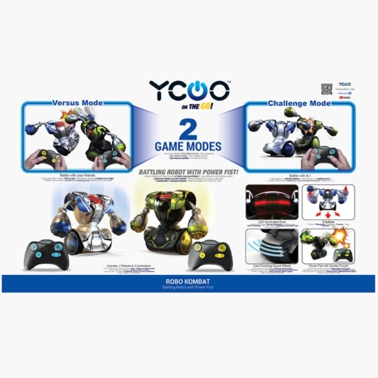Set roboți cu telecomandă Robo Kombat 2buc 5+ ani