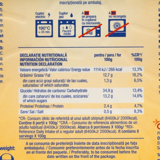 Plăcintă cu mere și scorțișoară 800g