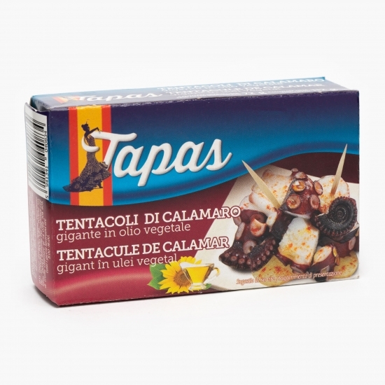 Tentacule de calamar gigant în ulei vegetal 112g