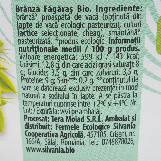 Brânză Făgăraș eco 160g