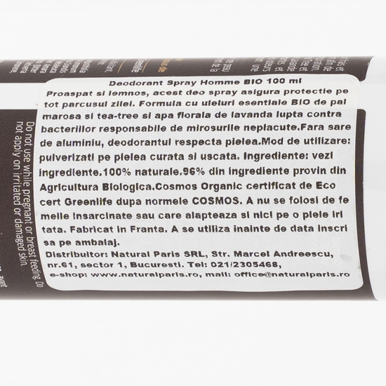 Deodorant spray bio pentru bărbați 100ml