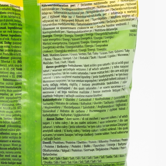 Bomboane Euka mentol 250g