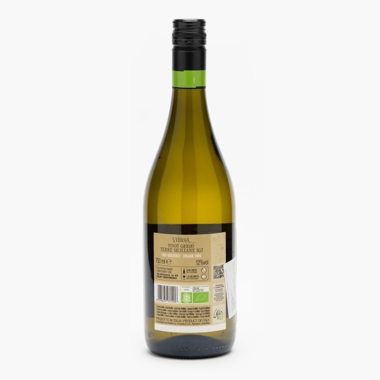 Vin alb sec eco Pinot Grigio Sicilia, 12%, 750ml