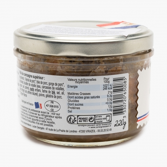 Pate tradițional de țară 220g