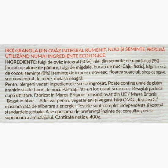 Granola eco nuci și semințe 400g