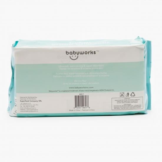 Șervețele textile uscate biodegradabile pentru bebeluși 100 buc 