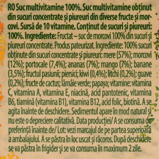 Suc cu multivitamine 100%, 1l