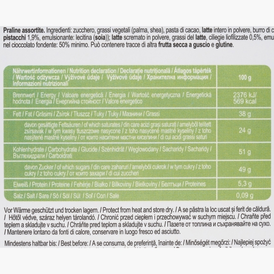 Praline de ciocolată asortate Signature Fruits & Nuts 180g