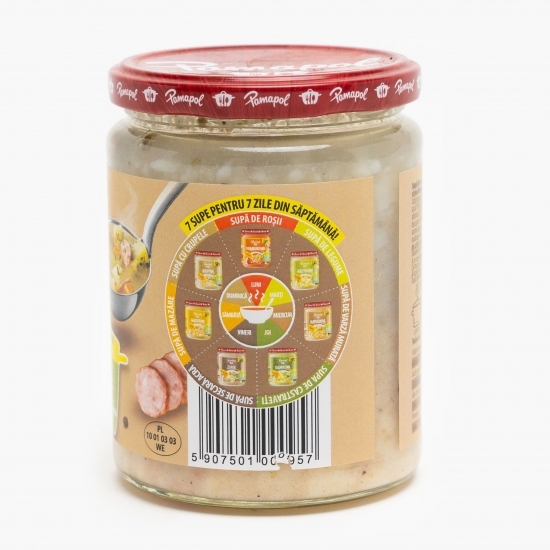 Supă de secară acră cu slănină de porc și cârnați 470g