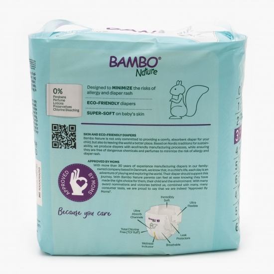 Scutece eco 0% clor mărimea 3, 4-8kg, 28 buc