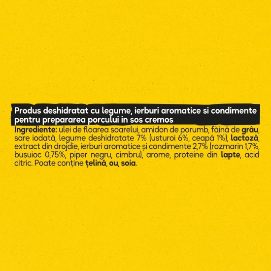 Bază pentru porc în sos cremos cu ierburi aromatice Ideea Zilei 35g