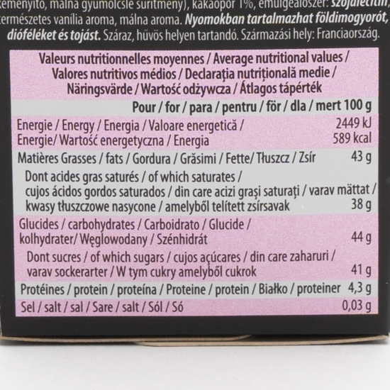 Trufe franțuzești cu bucăți de zmeură 200g