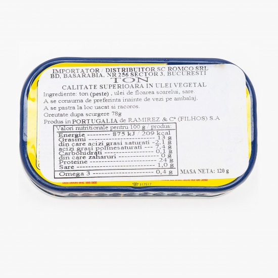 Ton în ulei vegetal 120g