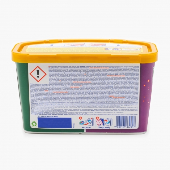 Detergent de rufe capsule, color, Discs 4în1, Deep Clean Plus, Active Fresh, 11 spălări