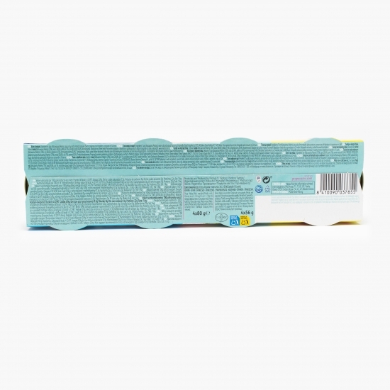 Ton în sos natur 4x80g