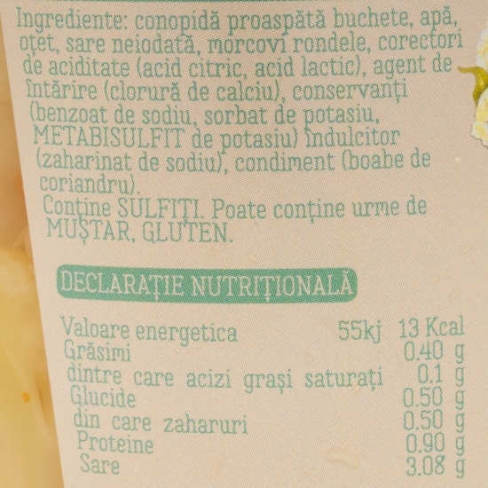 Conopidă marinată 800g