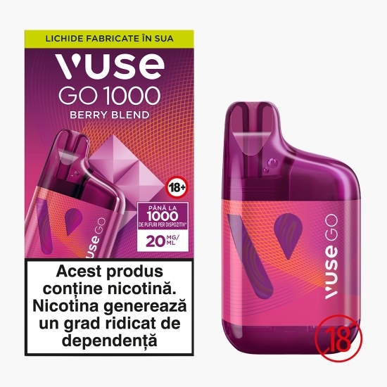 Țigară electronică GO 1000 Berry Blend, 20mg/ml