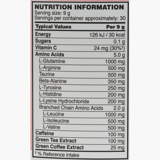 Aminoacizi Pre Workout Amino Energy, aromă de pepene roșu, 270g