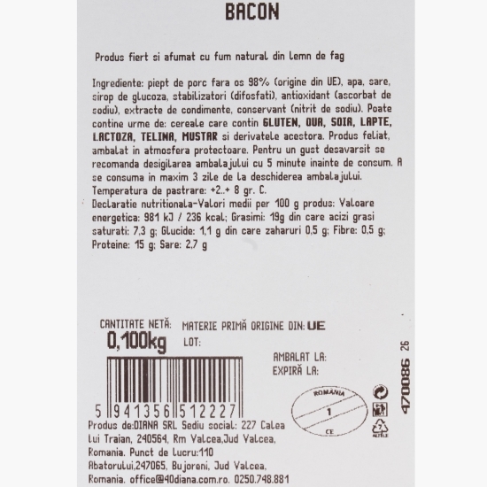 Bacon feliat 100g