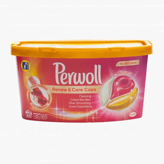 Detergent de rufe capsule Renew & Care Color, 10 spălări