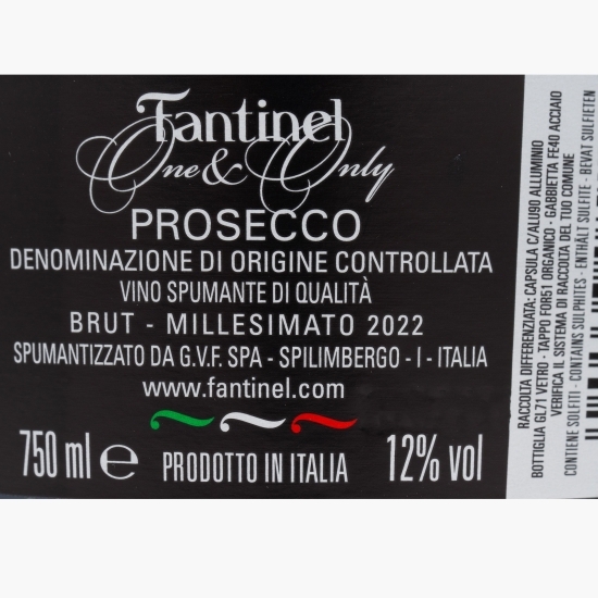 Vin spumant alb brut Prosecco, 12%, 0.75l