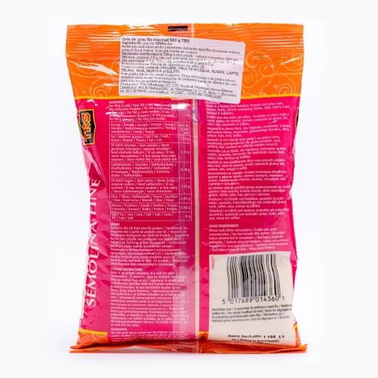 Griș de grâu fin măcinat Semolina 500g