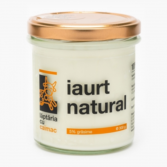 Iaurt natural 5% grăsime, 300g