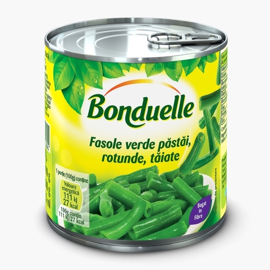 Fasole verde păstăi, rotunde, tăiate 400g