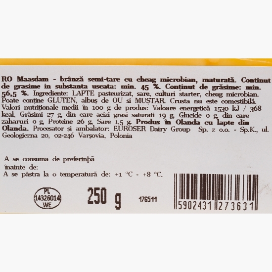 Brânză Maasdam 250g