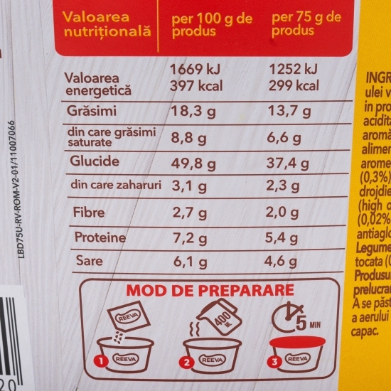 Supă instant cu gust de vită 75g