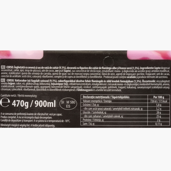 Înghețată cu aromă de vată de zahăr 900ml