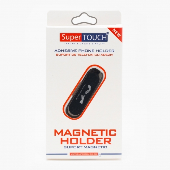 Suport magnetic cu adeziv, negru