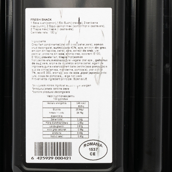 Platou sushi Fresh Snack 180g