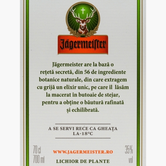 Lichior de plante, 35% alc., 0.7l + 2 pahare