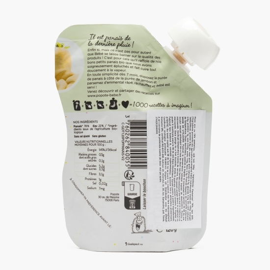 Piure eco cu 78% păstârnac, +4/6 luni, 120g