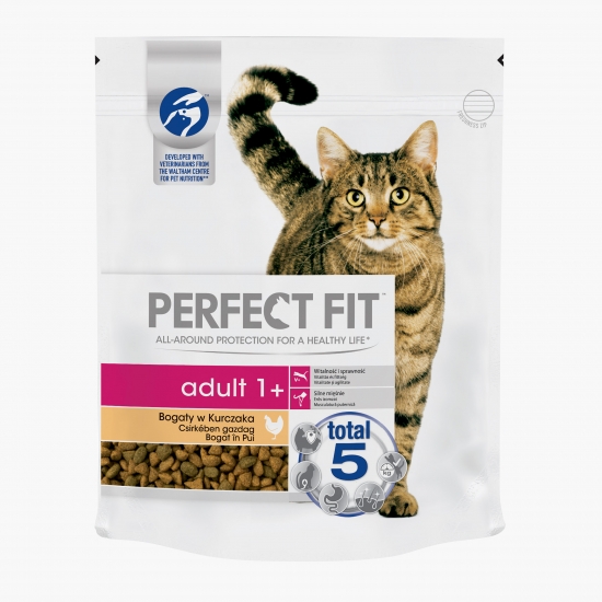 Hrană uscată pentru pisici adulte, 750g, cu pui